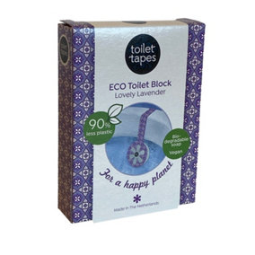 Toilet Tapes pack of 5 ECO toilet blocks. Lovely Lavender fragrance.