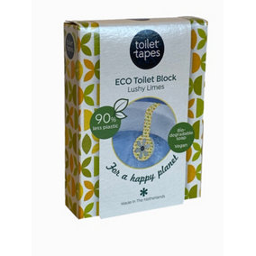 Toilet Tapes pack of 5 ECO toilet blocks. Lushy Limes fragrance.
