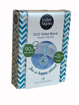 Toilet Tapes pack of 5 ECO toilet blocks. Mystic Marine fragrance.