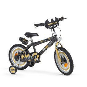 Toimsa Batman 16" Childrens Bicycle - Black - w/ Removable Stabiliser