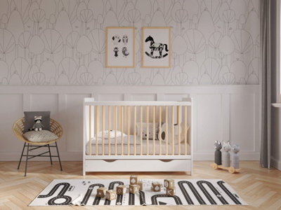 Tokyo cot bed 120x60cm with drawer