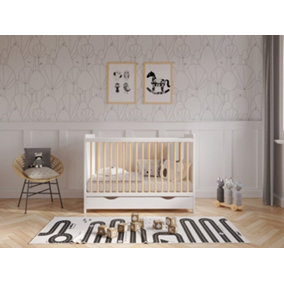 Tokyo cot bed 120x60cm with drawer