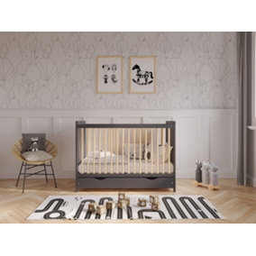 Tokyo cot bed 120x60cm with drawer