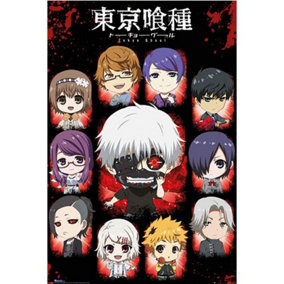 Tokyo Ghoul Chibi Characters Poster Multi-coloured (One Size)