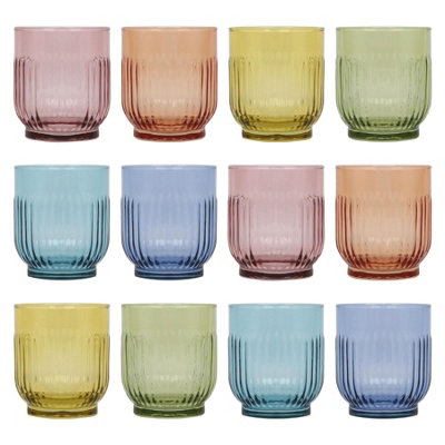 Tokyo Whisky Glasses - 330ml - Full Colour - Pack of 12