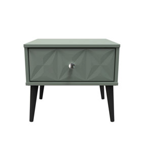 Toledo 1 Drawer Bedside in Reed Green (Ready Assembled)