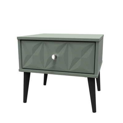 Toledo 1 Drawer Bedside in Reed Green (Ready Assembled)