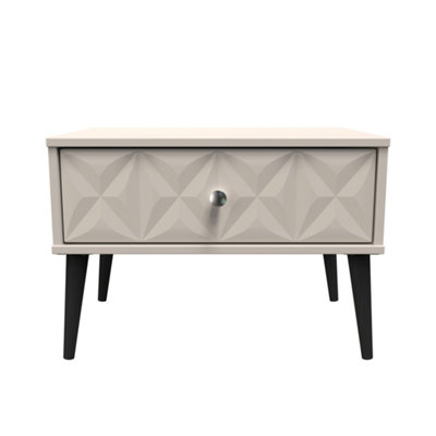 Toledo 1 Drawer Wide Side Table in Kashmir Matt (Ready Assembled)