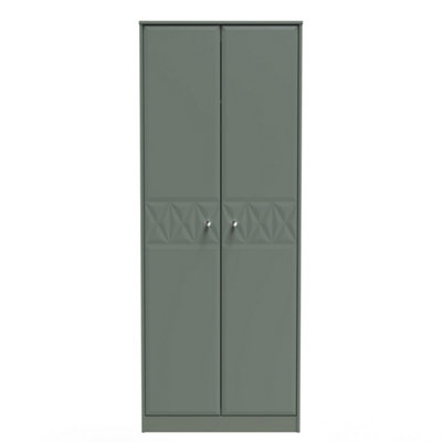 Toledo 2 Door Wardrobe in Reed Green (Ready Assembled) | DIY at B&Q