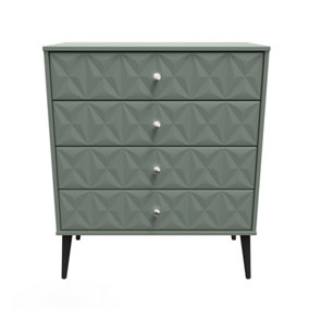 Toledo 4 Drawer Chest in Reed Green (Ready Assembled)