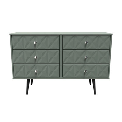 Toledo 6 Drawer Chest in Reed Green (Ready Assembled)