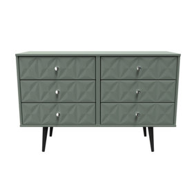 Toledo 6 Drawer Chest in Reed Green (Ready Assembled)