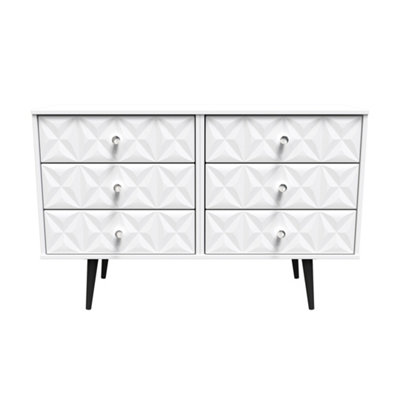 Toledo 6 Drawer Chest in White Matt (Ready Assembled)