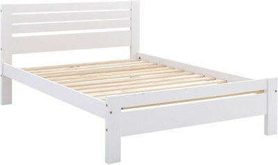 Toledo Double 4'6" Bed Frame in white Finish