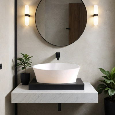 Toledo Matt Countertop Stone Basin 420mm