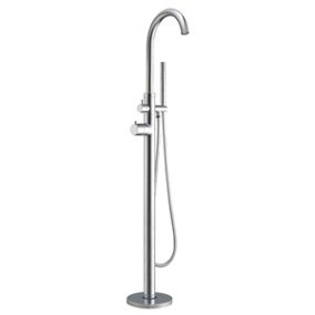 Toledo Polished Chrome Thermostatic Floor Standing Bath Shower Mixer Tap