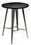 Tolix Premium Bar Table, Round Grey Dark-Wood Table Top, Steel Legs And Support, Kitchen Table, 60cm Width x 104cm Height