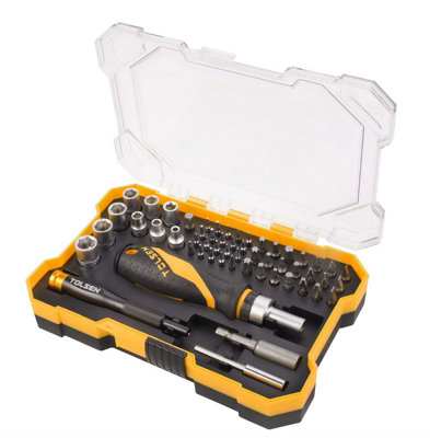 Tolsen Tools Bit and Socket Set 56 Pcs