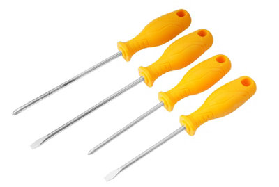 Tolsen Tools Screwdriver Set 4 Pcs Yellow handle