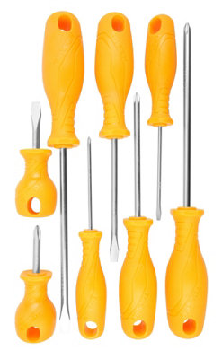 Tolsen Tools Screwdriver Set 8 Pcs Yellow handle
