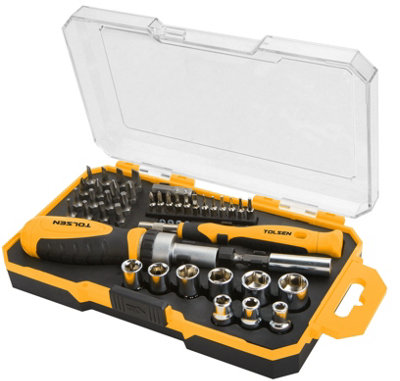 Tolsen Tools Socket & Bits Set 42Pc