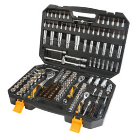 Tolsen Tools Socket Set 1/4" 4-14mm -1/2" 10-32mm-3/8 10-19mm  175Pc Industrial