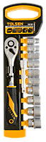 Tolsen Tools Socket Set 3/8 8-19mm 12Pc Hanger Industrial