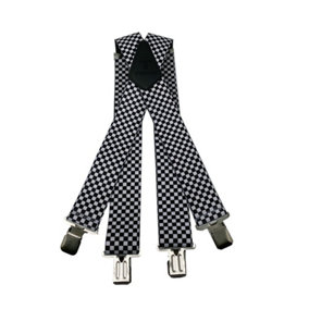 TOMAHAWK heavy-duty braces - Checkers Black /  White