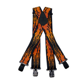 TOMAHAWK heavy-duty braces - Flame Red