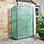 Tomato GroZone Mini Greenhouse with Steel Frame, PE Cover, Vent Holes & Zip Up Front Panel - Measures H150 x W100 x D41cm
