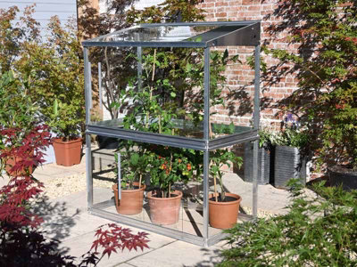 Tomato House Growhouse - Glass - L121 x W65 x H149 cm - Black