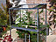 Tomato House Growhouse - Glass - L121 x W65 x H149 cm - Chestnut Brown
