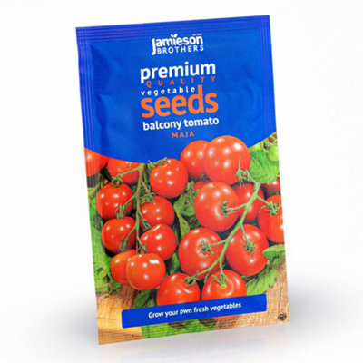 Tomato Maja (Balcony) Vegetable Seeds (Approx. 50 seeds) by Jamieson Brothers