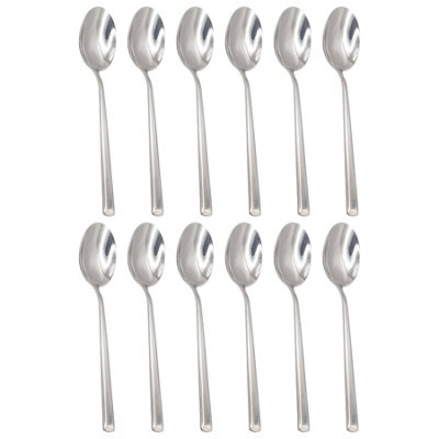 Tondo Stainless Steel Dessert Spoons - 21cm - Pack of 12