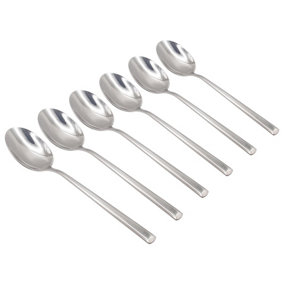 Tondo Stainless Steel Dessert Spoons - 21cm - Pack of 6