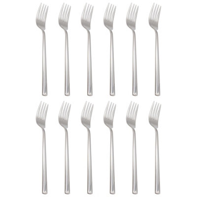 Tondo Stainless Steel Dinner Forks - 21.5cm - Pack of 12