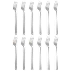 Tondo Stainless Steel Dinner Forks - 21.5cm - Pack of 12