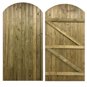 Tongue and Groove Arched Top Gate 1.8m x 0.9m