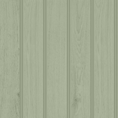 Tongue And Groove- Sage (10m Wallpaper)