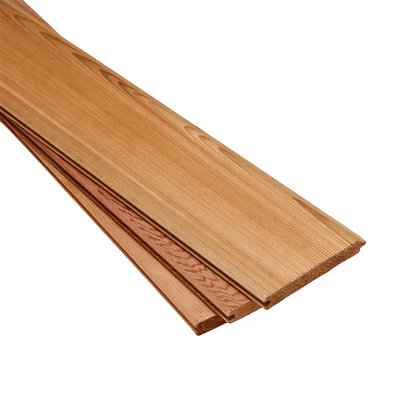 Tongue and Groove V Jointed Premium Canadian Western Red Cedar 4x1 Actual (L) 3.05m (W) 94mm (T) 18mm Pack of 6 pieces