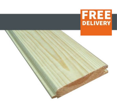 Tongue & Groove Boards (VTG)  87mm(W) x 19mm(T) x 2000mm (L) 10 Lengths In A Pack
