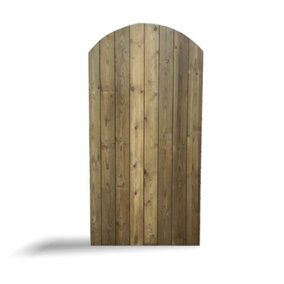 Tongue & Groove Large Garden Gate - Timber - L2 x W90 x H200 cm - Fully Assembled