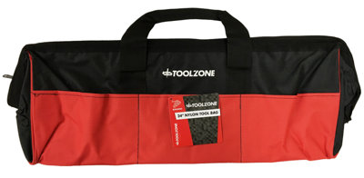 Tool Bag 24'' Wide Opening Metal Frame Nylon Toolbag Storage Box Heavy Duty TZ