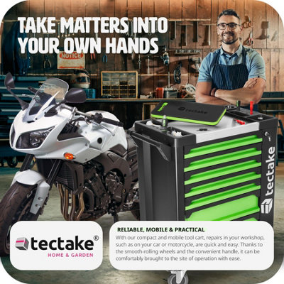 Tool Box - 1599 piece tool set, 7 drawers, lockable side