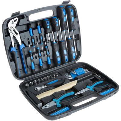 Tool Box - case with tools, 57-pieces - black