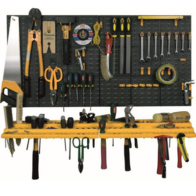 Tool Rack Kit With 50 Assorted Hooks 500h X 1000w mm