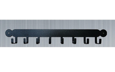 Tool Rack (Plain) - Hooks - Solid Steel - W54.6 x H30.5 cm - Powder ...