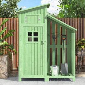 Tool Shed, Garden Cupboard, Tool Shed, Tool Cupboard, Suitable for Small Gardens, Green