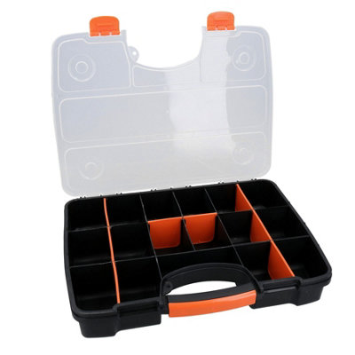 Tool Storage Box Case Organiser 17 Removable Compartments For Screws ...