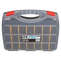 Tool Storage Case with 21 Adjustable Compartments Organiser Plastic Case Holder